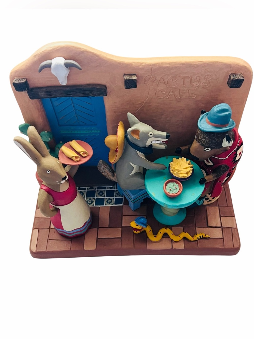 Vintage Neil Orlowski CACTUS CAFE -Southwestern Diorama Sculpture